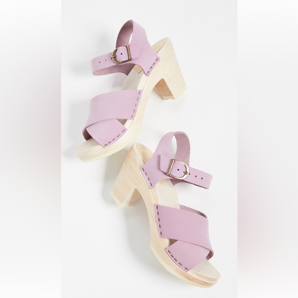 No. 6 Shoes - No. 6 cross over clogs violet 37